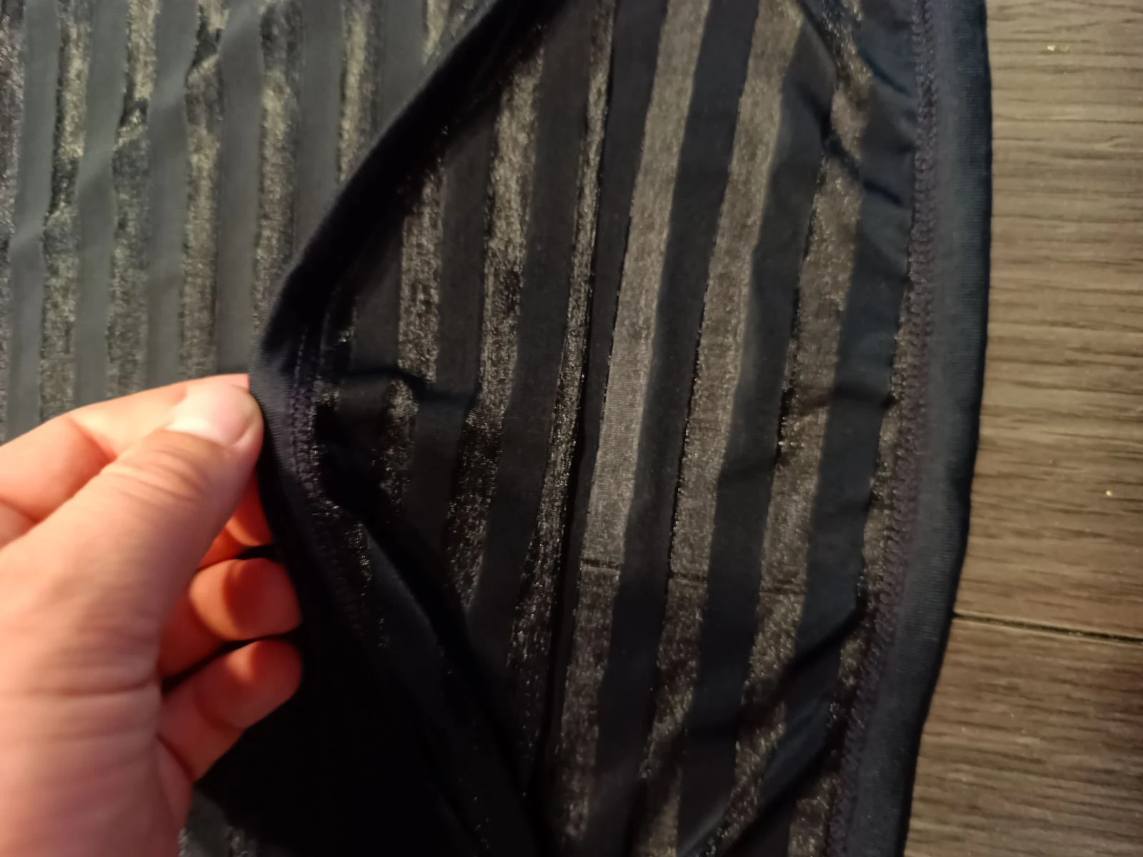 Zwart semi-transparant heren tanktop – photo 6